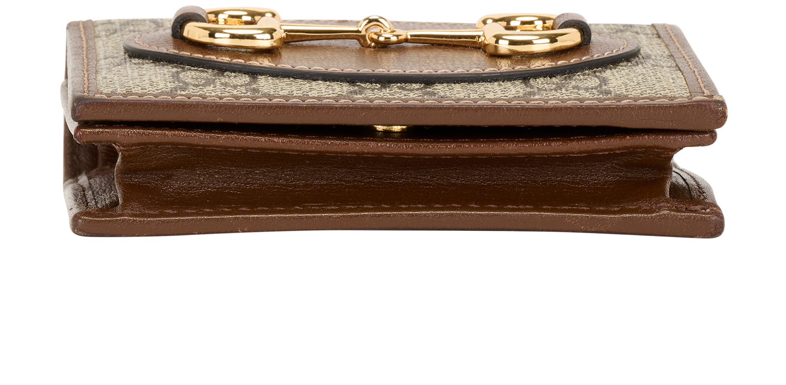 Gucci Horsebit 1955 Small Wallet, &pound;295, Accessories, Beige/Brown, Canvas/Leather, Top view